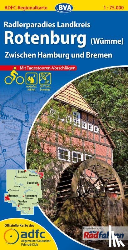  - ADFC-Regionalkarte Radlerparadies Landkreis Rotenburg (Wümme) 1 : 75 000