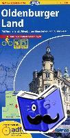  - ADFC-Regionalkarte Oldenburger Land mit Tagestouren-Vorschlägen 1 : 75.000