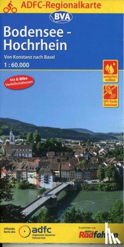  - ADFC-Regionalkarte Bodensee-Hochrhein von Konstanz nach Basel 1:60.000