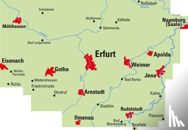  - ADFC-Regionalkarte Erfurt und Umgebung, 1:75.000