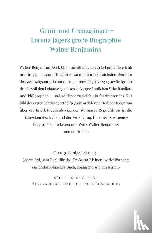 Jäger, Lorenz - Walter Benjamin