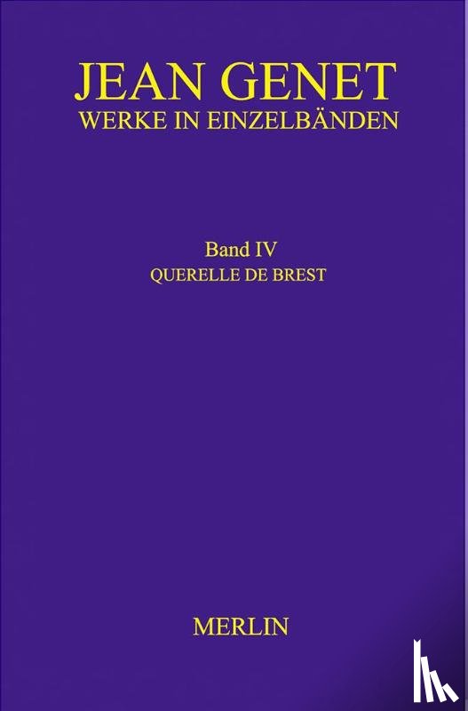 Genet, Jean - Werkausgabe / Werke in Einzelbänden - Querelle de Brest