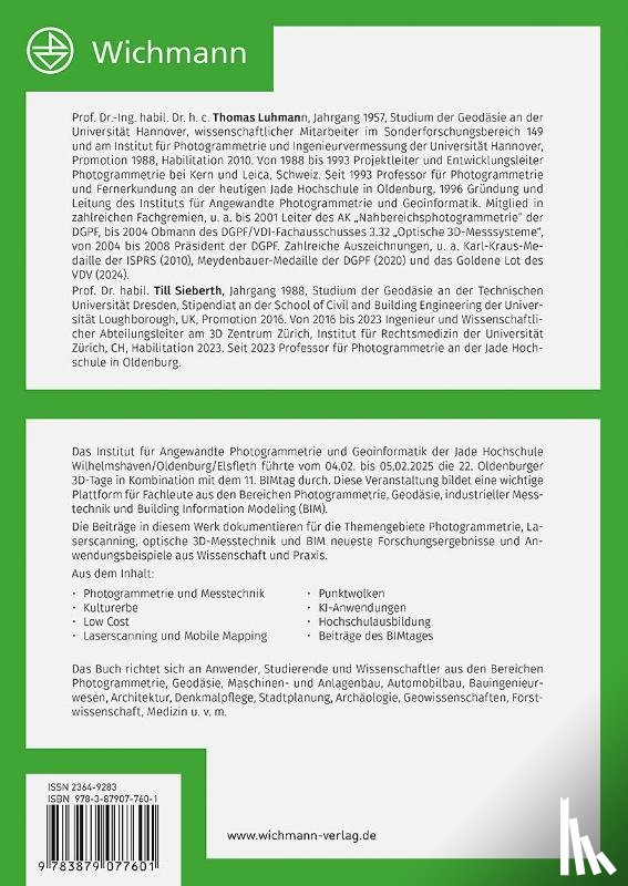  - Photogrammetrie - Laserscanning - Optische 3D-Messtechnik