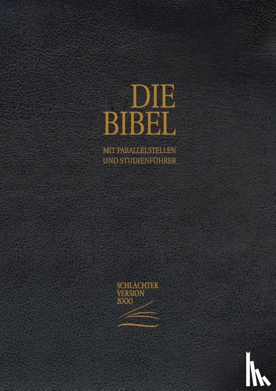  - Schlachter 2000 Bibel - Standardausgabe (Kalbsleder-Ausgabe, flexibler Einband, Goldschnitt, schwarz)