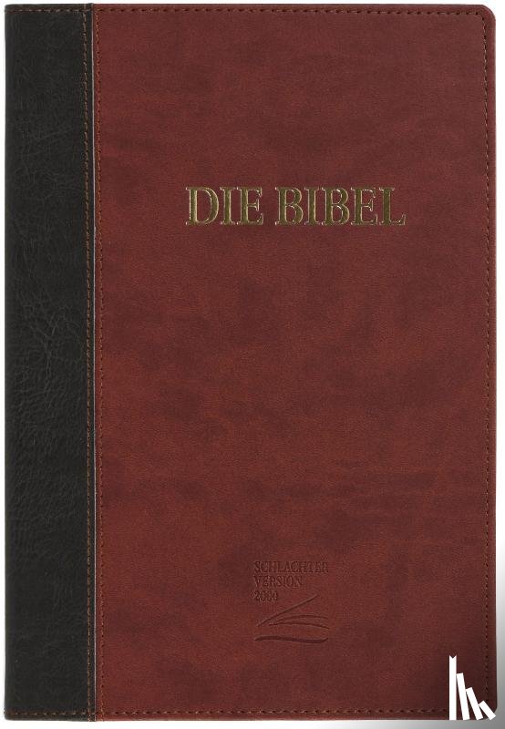  - Schlachter 2000 Bibel - Großdruckausgabe (Softcover, grau/braun)