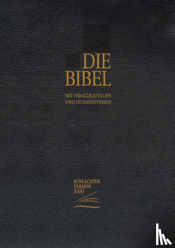  - Schlachter 2000 Bibel - Standardausgabe (Kalbsleder, Goldschnitt, mit Reißverschluss, schwarz)