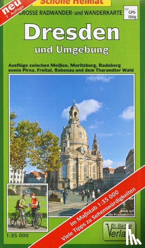  - Dresden und Umgebung 1 : 35 000. Radwander- und Wanderkarte