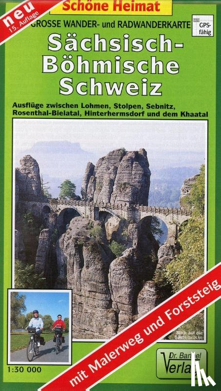  - Große Wander- und Radwanderkarte Sächsisch-Böhmische Schweiz