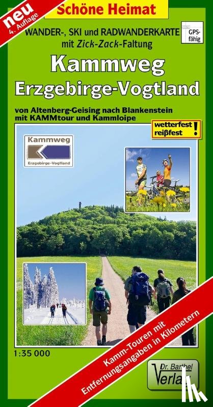  - Wander-, Ski- und Radwanderkarte Kammweg Erzgebirge-Vogtland 1:35 000
