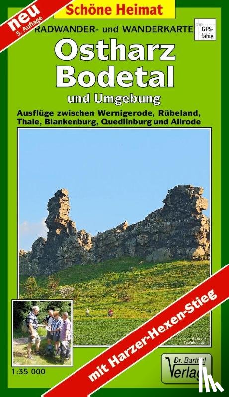  - Radwander- und Wanderkarte Ostharz, Bodetal und Umgebung