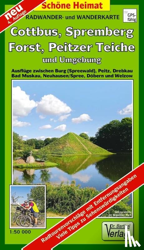  - Cottbus, Spremberg, Forst, Peitzer Teiche und Umgebung 1 : 50 000. Radwander- und Wanderkarte