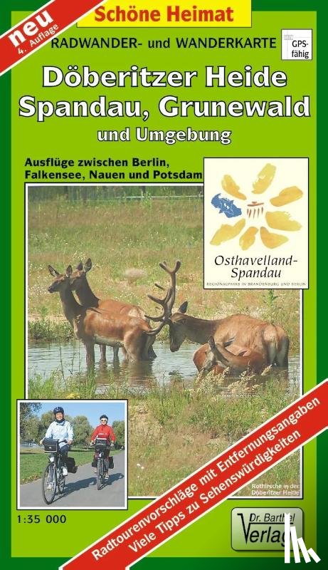  - Radwander- und Wanderkarte Döberitzer Heide, Grunewald und Umgebung 1 : 35 000