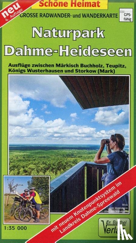  - Große Radwander- und Wanderkarte Naturpark Dahme-Heideseen 1 : 35 000