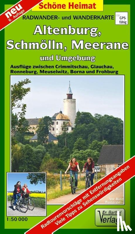  - Radwander- und Wanderkarte Altenburg, Schmölln, Meerane und Umgebung