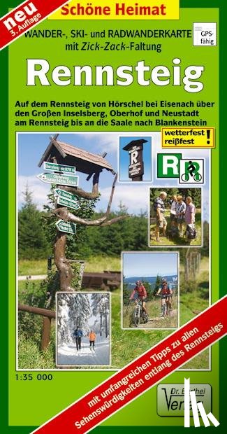  - Rennsteig 1 : 35 000. Rad- und Wanderatlas