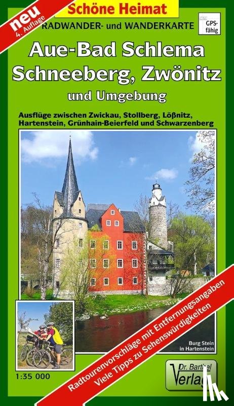  - Radwander- und Wanderkarte Aue - Bad Schlema, Schneeberg, Zwönitz und Umgebung