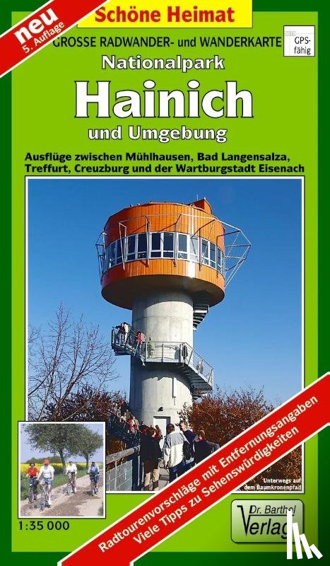  - Nationalpark Hainich und Umgebung 1 : 35 000. Wander- und Radwanderkarte