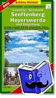  - Radwander- und Wanderkarte Lausitzer Seenland, Senftenberg, Hoyerswerda und Umgebung 1 : 50 000