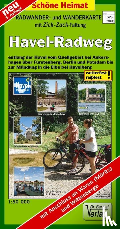  - Radwander- und Wanderkarte Havel-Radweg 1 : 50 000 (mit Zick-Zack Faltung)