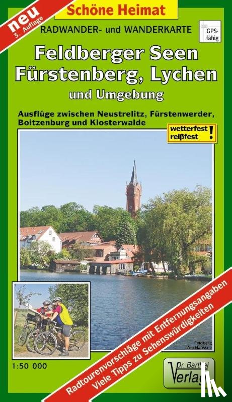 Verlag Barthel - Radwander- und Wanderkarte Feldberger Seen, Fürstenberg, Lychen und Umgebung