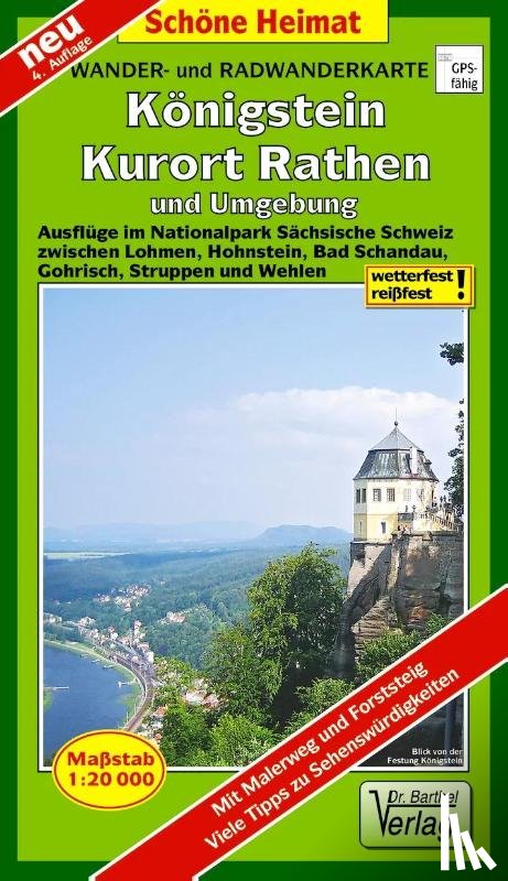  - Radwander- und Wanderkarte Königstein, Kurort Rathen und Umgebung 1 : 20 000
