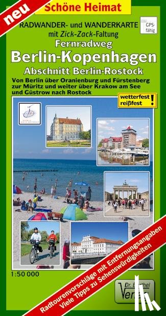  - Berlin-Rostock 1 : 50 000 Teilstück des Fernradweges Berlin-Kopenhagen Radwander- und Wanderkarte
