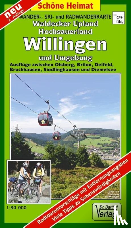  - Wander-, Ski- und Radwanderkarte Waldecker Upland, Hochsauerland, Willingen und Umgebung 1:30 000
