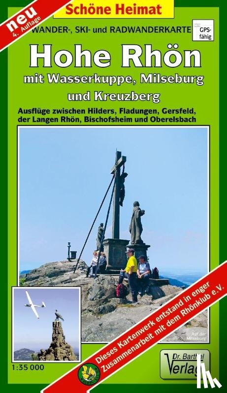  - Wander-, Ski- und Radwanderkarte Hohe Rhön mit Wasserkuppe, Milseburg und Kreuzberg