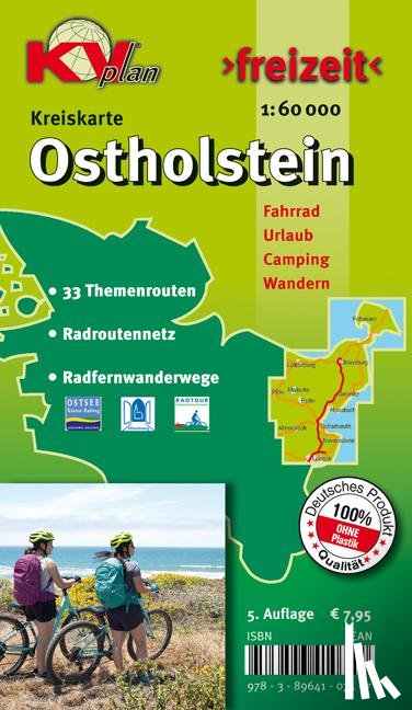 Tacken, Sascha René - Ostholstein Kreis, KVplan, Radkarte/Freizeitkarte, 1:60.000