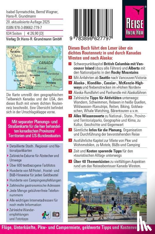 Synnatschke, Isabel, Grundmann, Hans-R., Wagner, Bernd - Reise Know-How Reiseführer Kanada Westen mit Alaska
