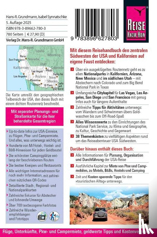 Grundmann, Hans-R., Synnatschke, Isabel - Reise Know-How Reiseführer USA Südwesten