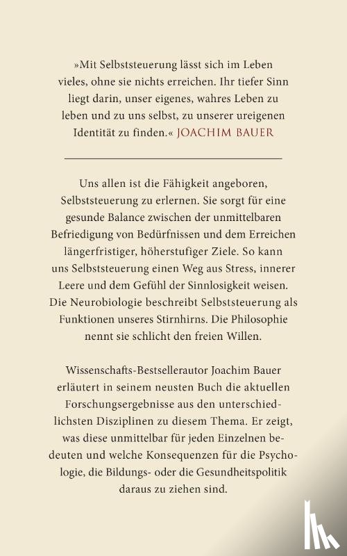Bauer, Joachim - Selbststeuerung