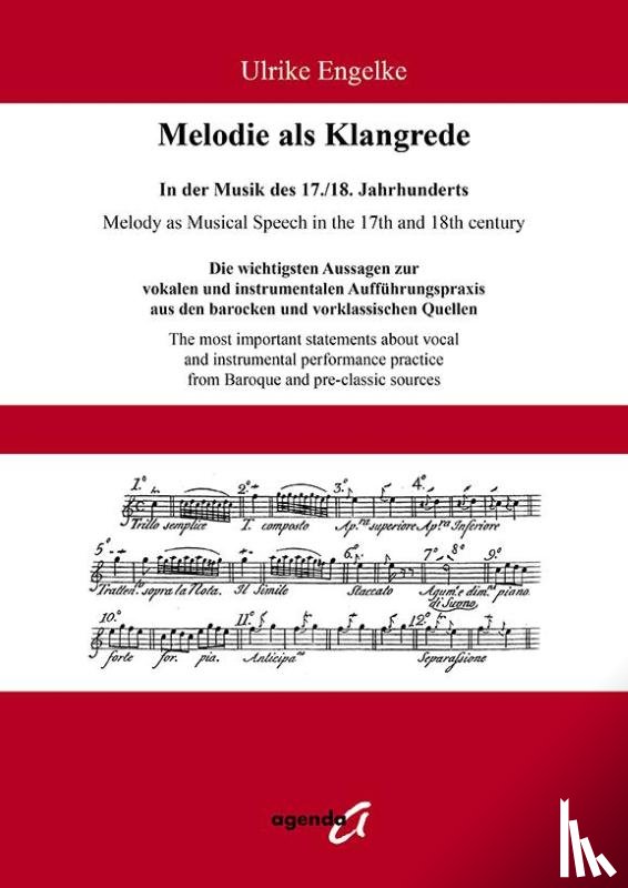 Engelke, Ulrike - Melodie als Klangrede. In der Musik des 17./18. Jahrhunderts