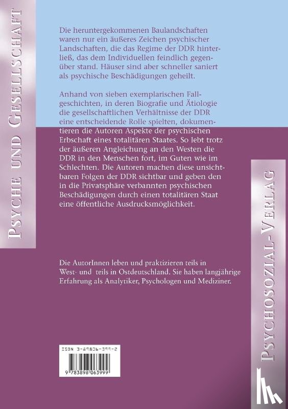 Bahrke, Ulrich, Plankers, Tomas, Baltzer, Monika - Seele Und Totalitarer Staat