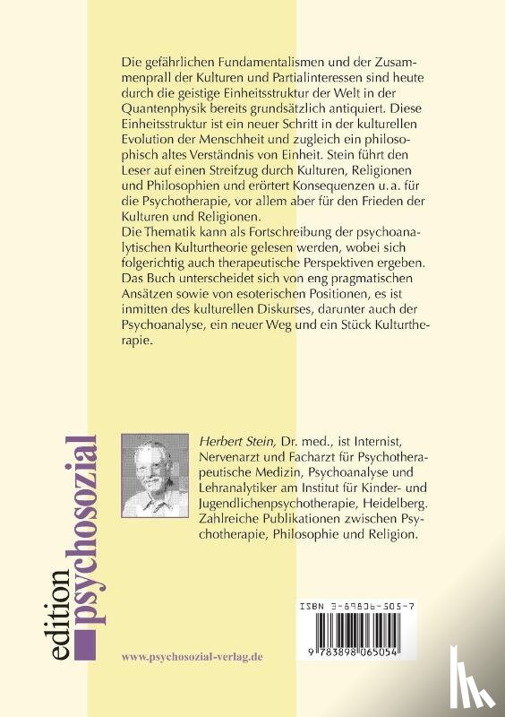 Stein, Herbert - Quantenphysik, Neurowissenschaften und die Zukunft der Psychoanalyse