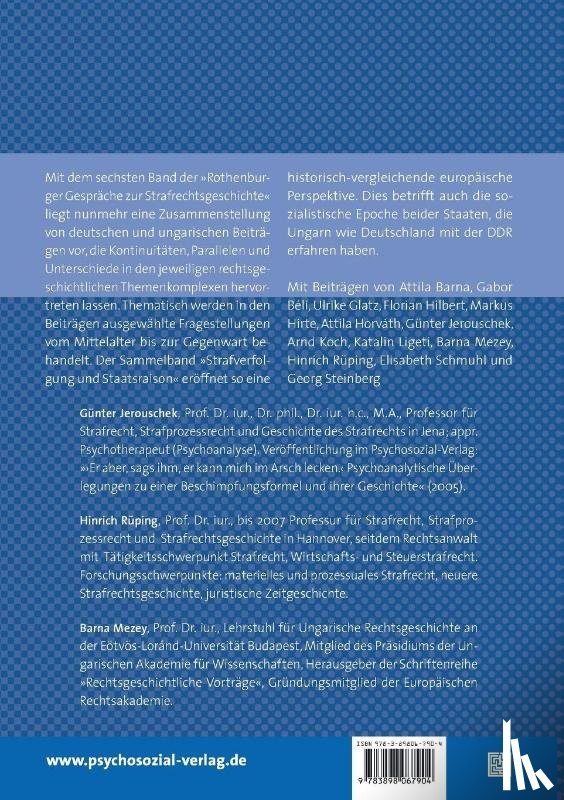  - Strafverfolgung und Staatsraison