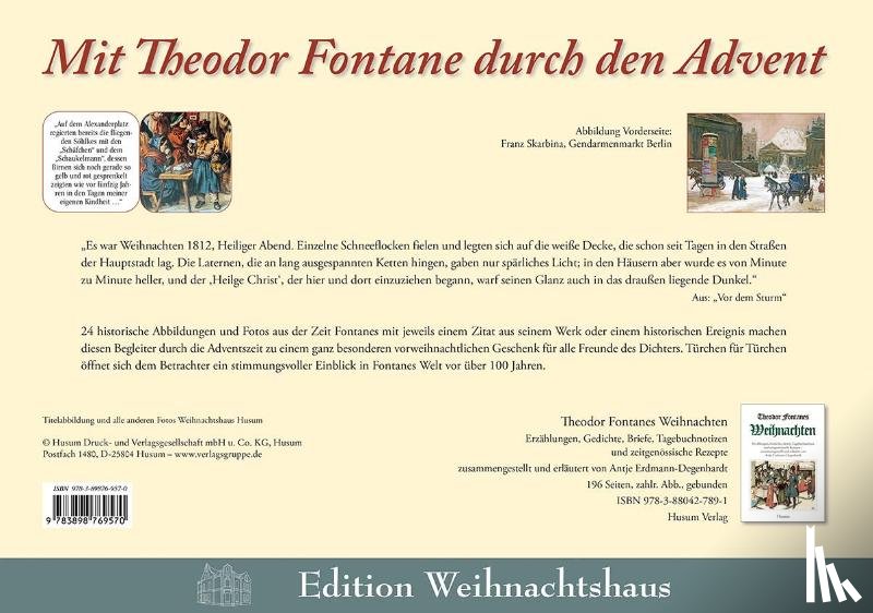 Fontane, Theodor - Mit Theodor Fontane durch den Advent