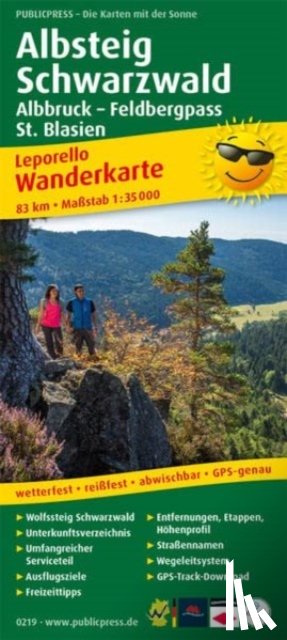  - Albsteig - Black Forest, hiking map 1:35,000