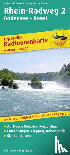  - Rhein-Radweg 2, Bodensee - Basel 1 : 50 000