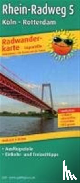  - Rhine Cycle Path 5, Cologne - Rotterdam, cycle tour map 1:50,000