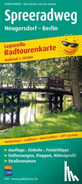  - Spree Cycle Path, cycle tour map 1:50,000