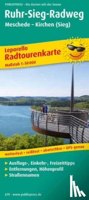  - Ruhr-Sieg cycle path 1:50,000