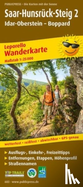  - Saar-Hunsruck-Steig 2, hiking map 1:25,000
