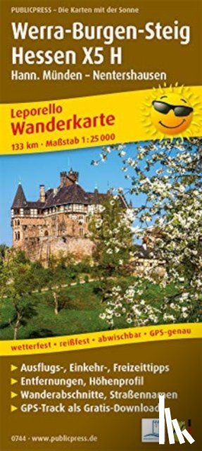  - Werra-Burgen-Steig Hesse X5 H, hiking map 1:25,000