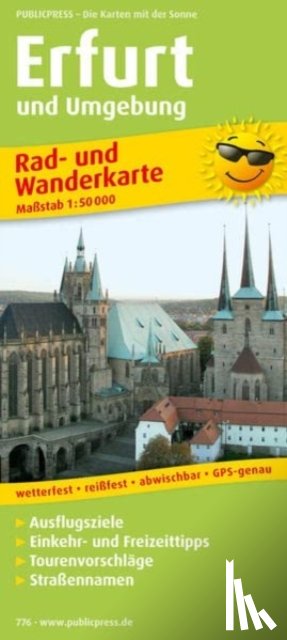  - Erfurt and surroundings, cycling and hiking map 1:50,000