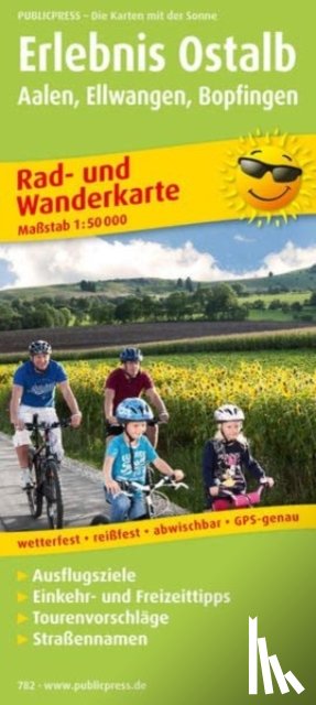  - Experience Ostalb, cycling and hiking map 1:50,000
