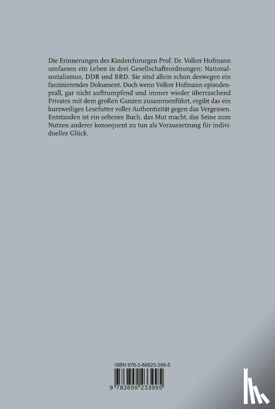 Hofmann, Volker - Er aber zog seine Straße fröhlich