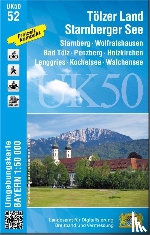  - Tölzer Land - Starnberger See 1 : 50 000 (UK50-52)