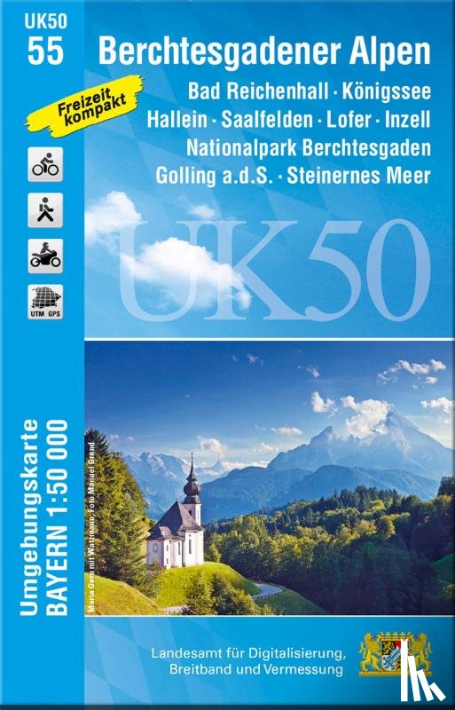  - Berchtesgadener Alpen 1 : 50 000 (UK50-55)