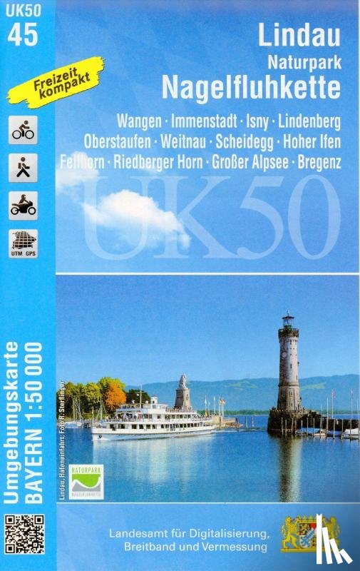  - Lindau, Naturpark Nagelfluhkette 1:50000 (UK50-45)